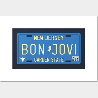 Bon Jovi License Plate Posters and Art